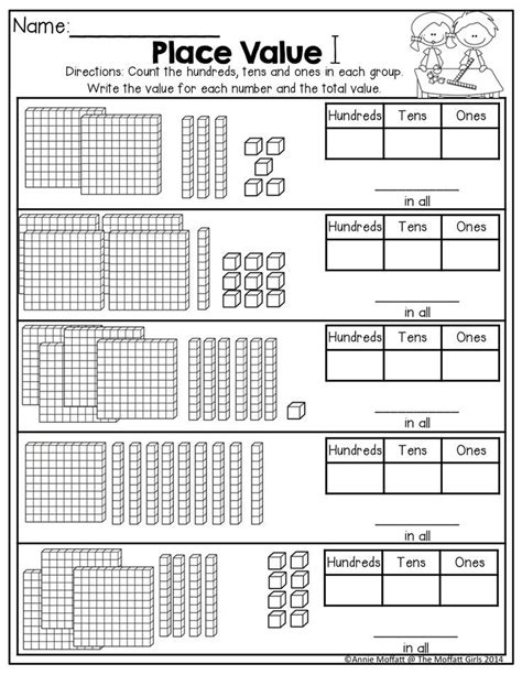 Hundreds Tens And Ones Chart Free Printable